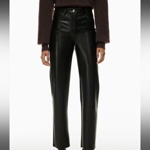 Aritizia Wilfred The Melina Leather Pant in Black